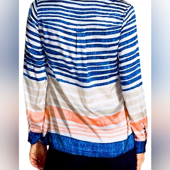 Chico’s Striped Tunic Blouse Multicolor Size 4 XL - Picture 2 of 7